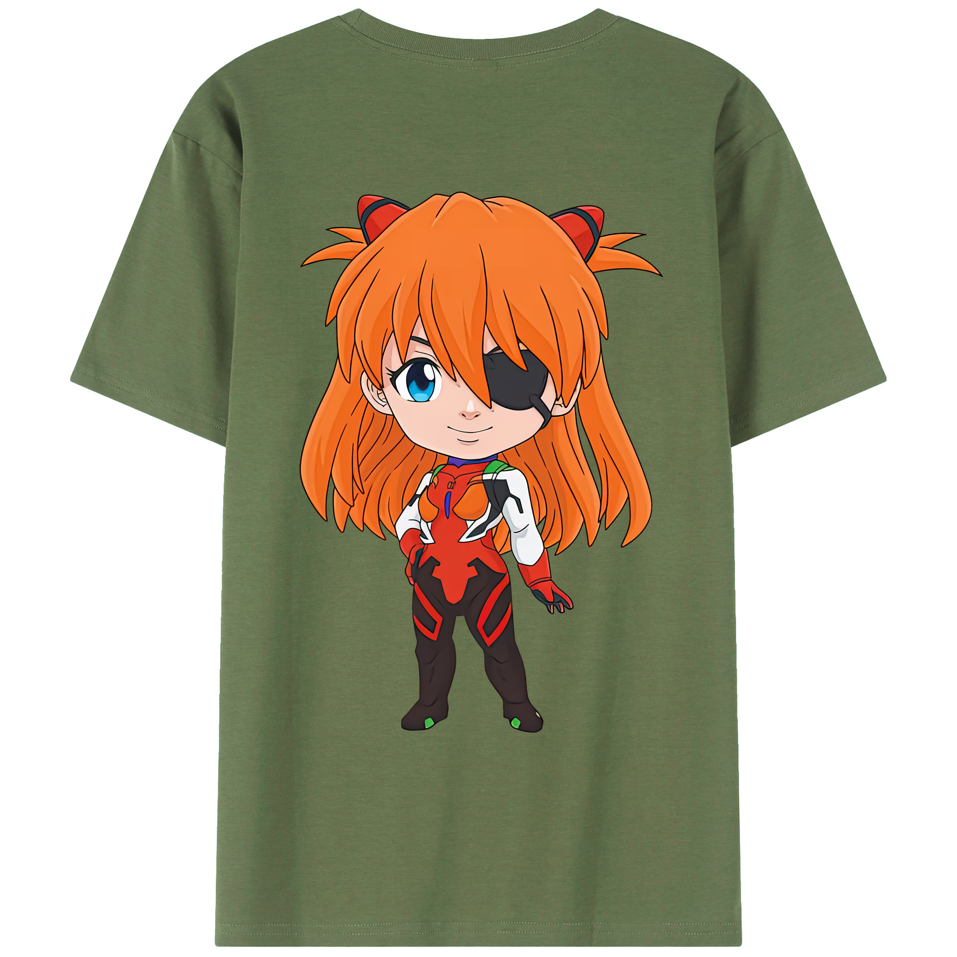（画像用） EVA 新世紀エヴァンゲリオン 綿100％ メンズ半袖Tシャツ（バックプリント） 通気性